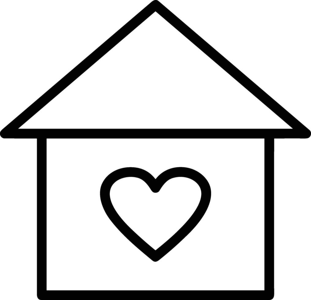 Home outline icon symbol vector image. Illustration of the house real estate graphic property design image