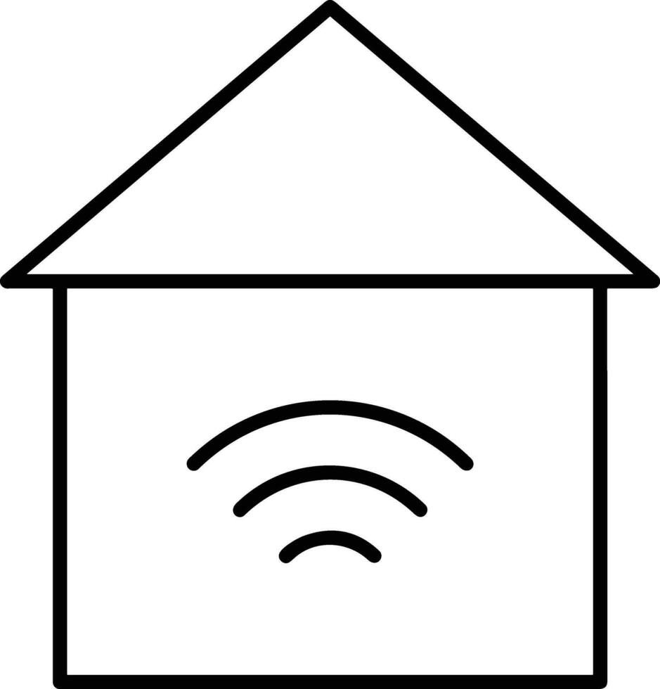 Home outline icon symbol vector image. Illustration of the house real estate graphic property design image