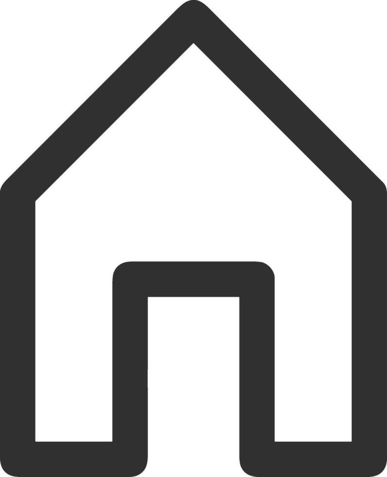 Home outline icon symbol vector image. Illustration of the house real estate graphic property design image