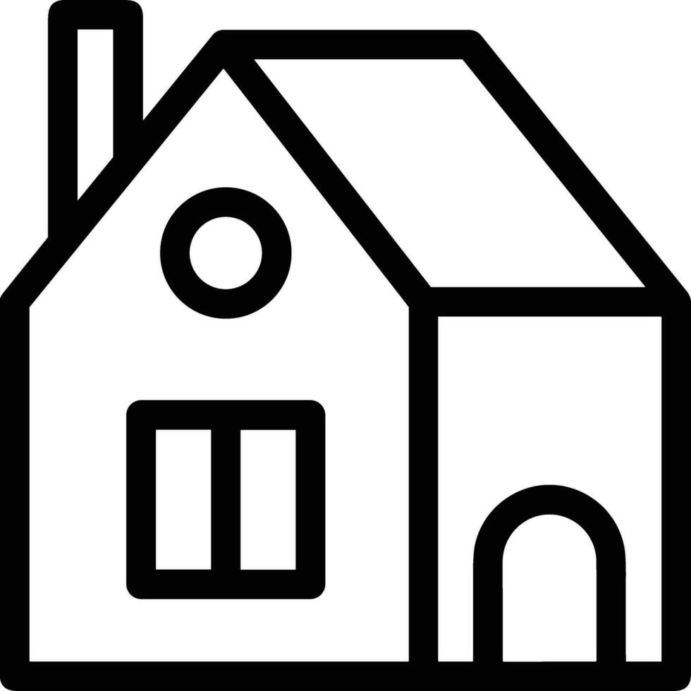 Home outline icon symbol vector image. Illustration of the house real estate graphic property design image