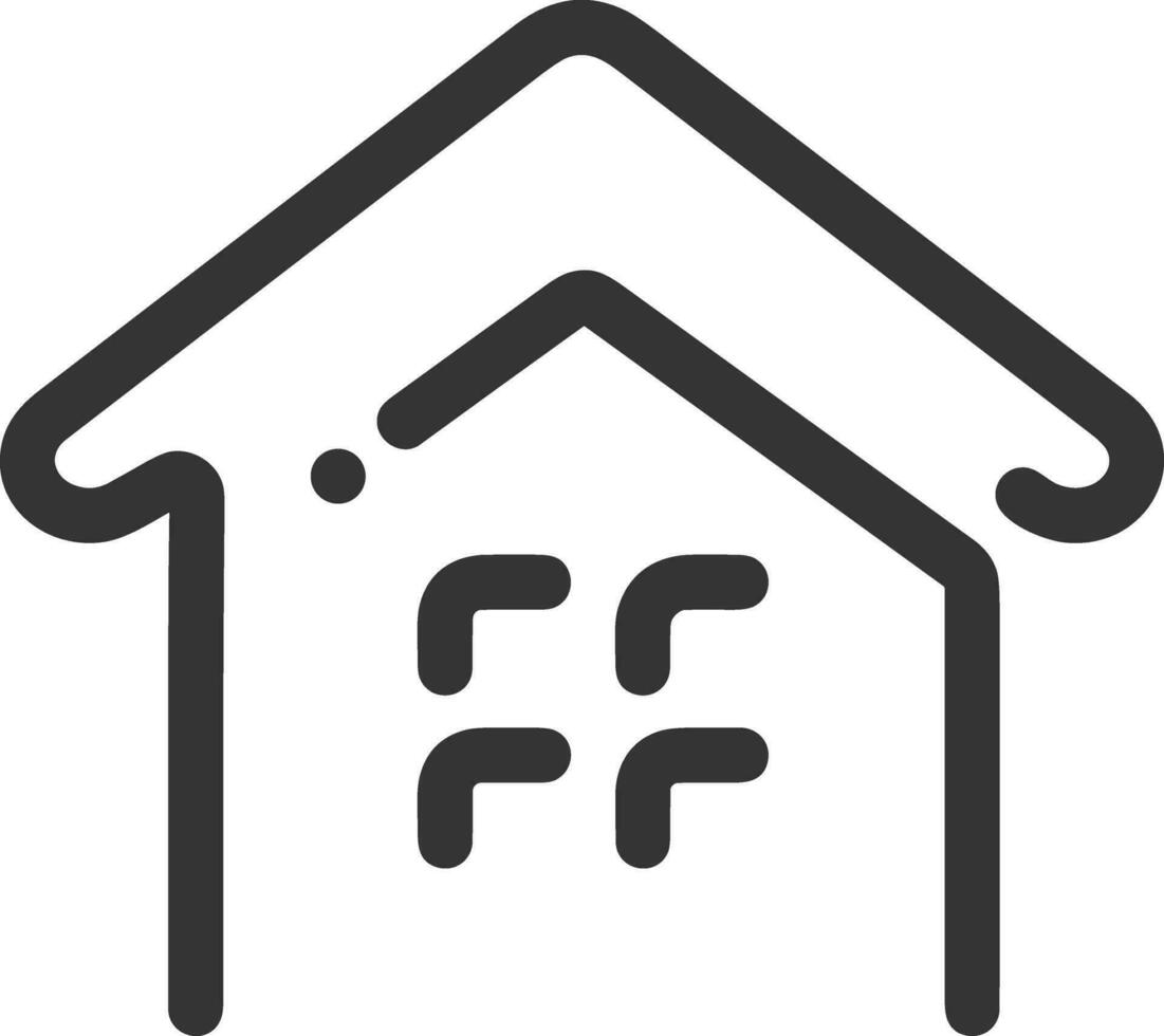 Home outline icon symbol vector image. Illustration of the house real estate graphic property design image