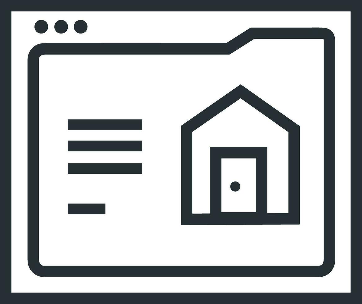 Home outline icon symbol vector image. Illustration of the house real estate graphic property design image