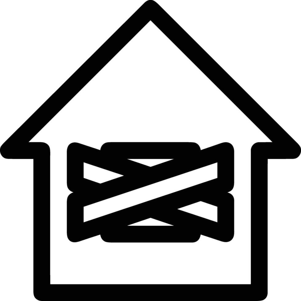 Home outline icon symbol vector image. Illustration of the house real estate graphic property design image