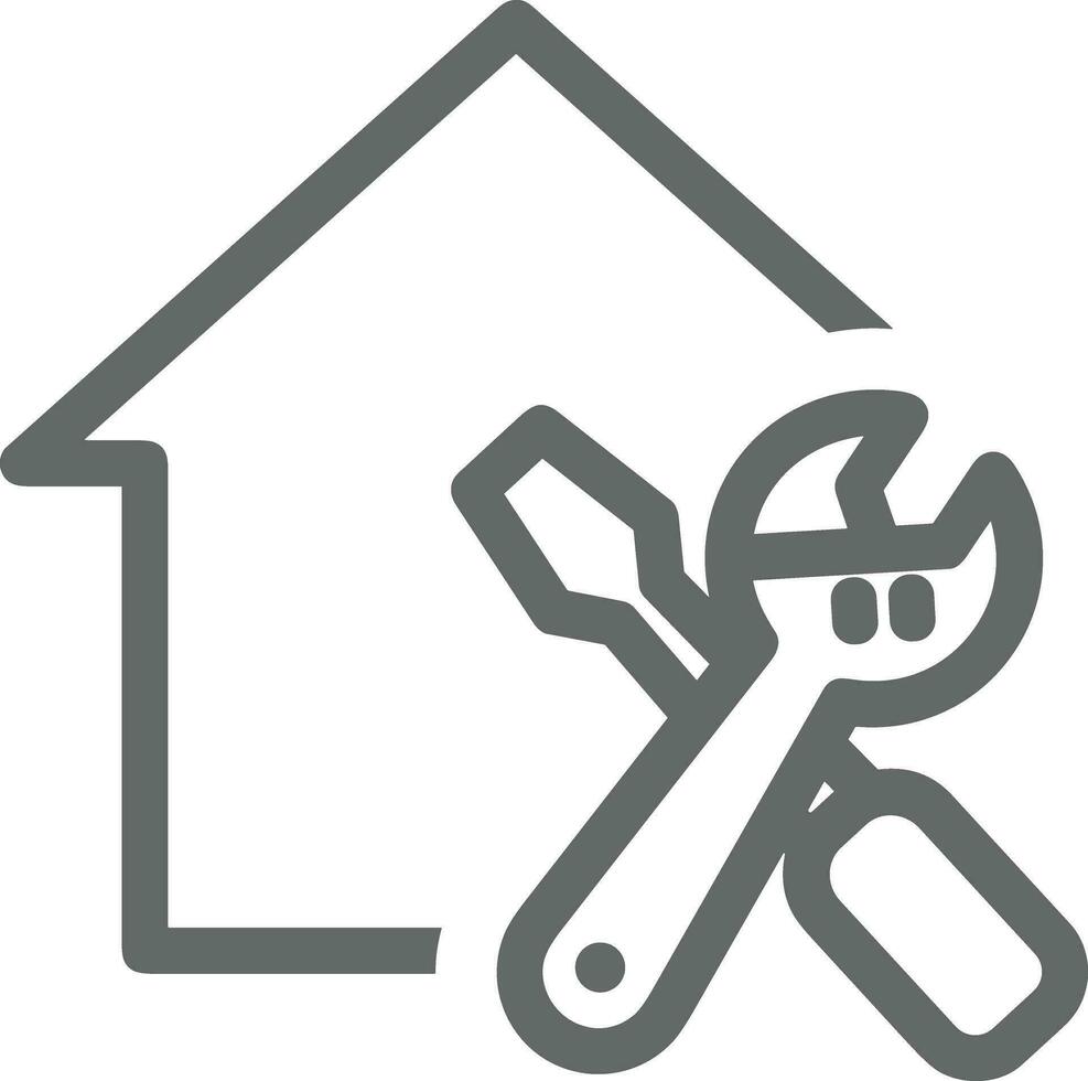 Home outline icon symbol vector image. Illustration of the house real estate graphic property design image