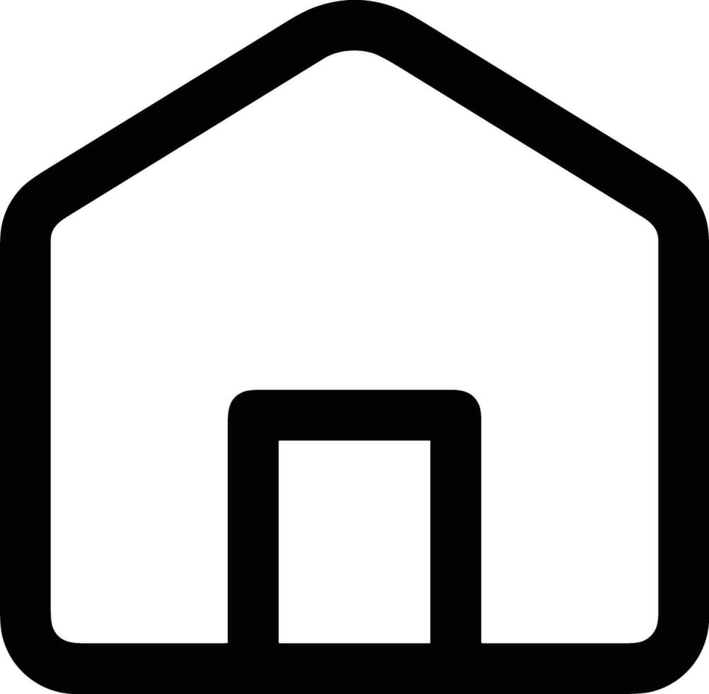 Home outline icon symbol vector image. Illustration of the house real estate graphic property design image