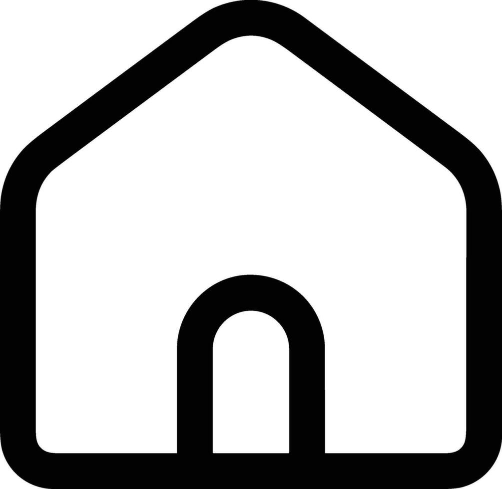 Home outline icon symbol vector image. Illustration of the house real estate graphic property design image