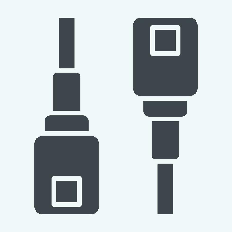 Icon Highlight Stick. related to Cosmetic symbol. glyph style. simple design editable. simple illustration vector