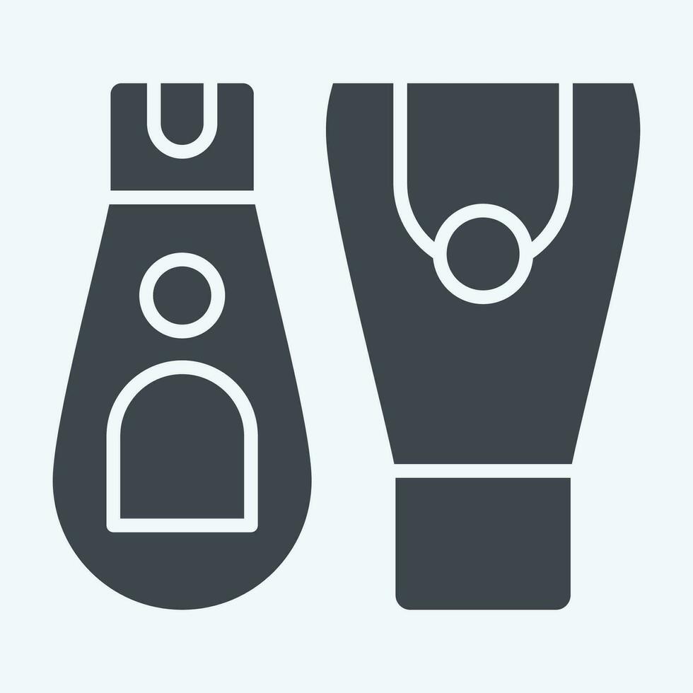 Icon BB Cream. related to Cosmetic symbol. glyph style. simple design editable. simple illustration vector
