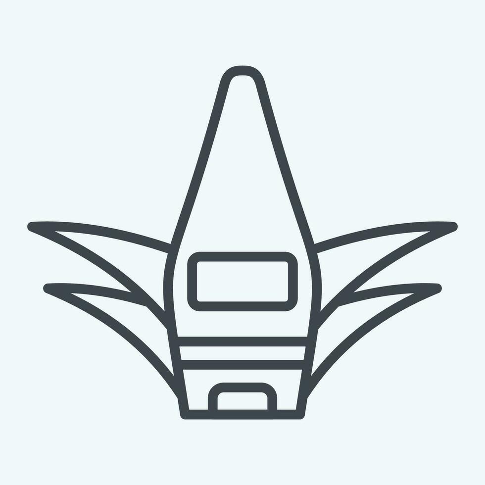 Icon Aloe Vera Gel. related to Cosmetic symbol. line style. simple design editable. simple illustration vector