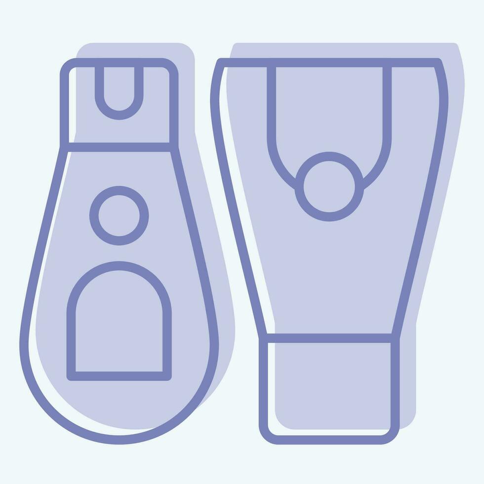 Icon BB Cream. related to Cosmetic symbol. two tone style. simple design editable. simple illustration vector