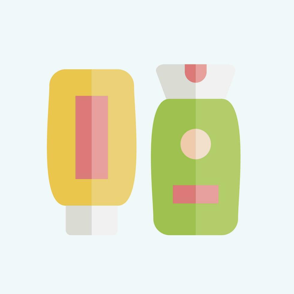 Icon Lotion. related to Cosmetic symbol. flat style. simple design editable. simple illustration vector