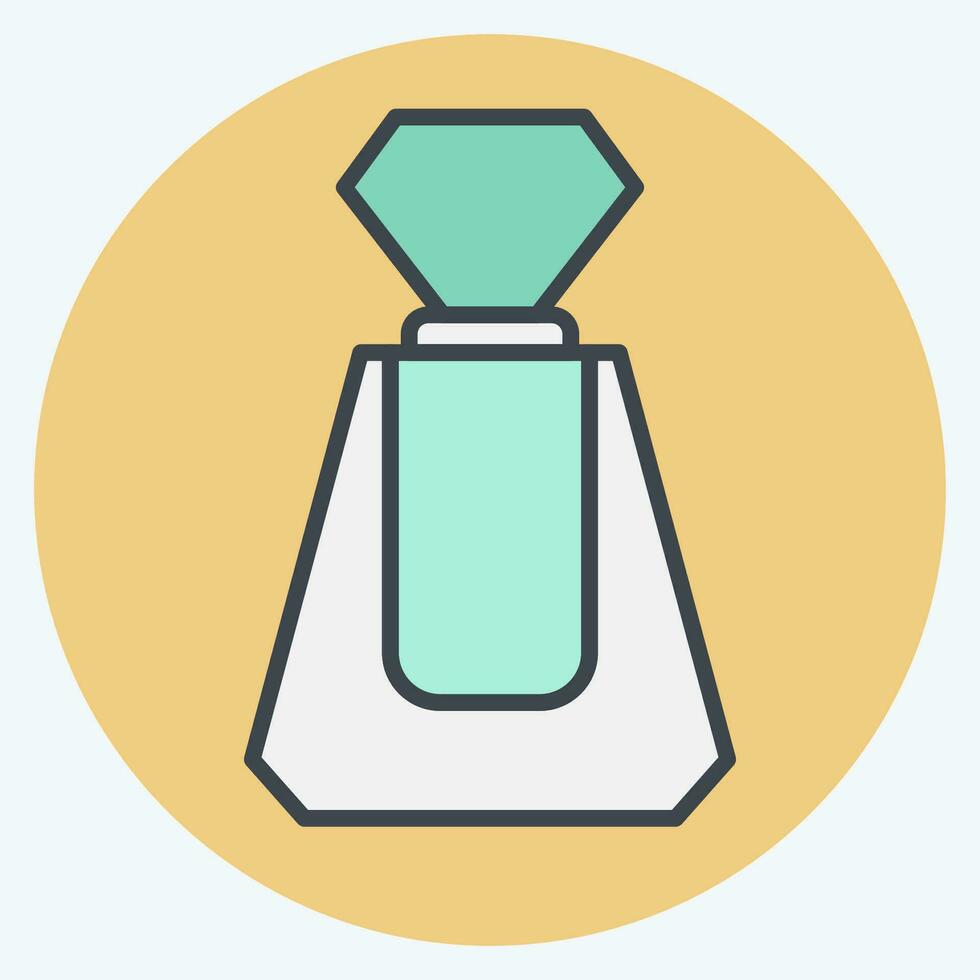 Icon Perfume. related to Cosmetic symbol. color mate style. simple design editable. simple illustration vector