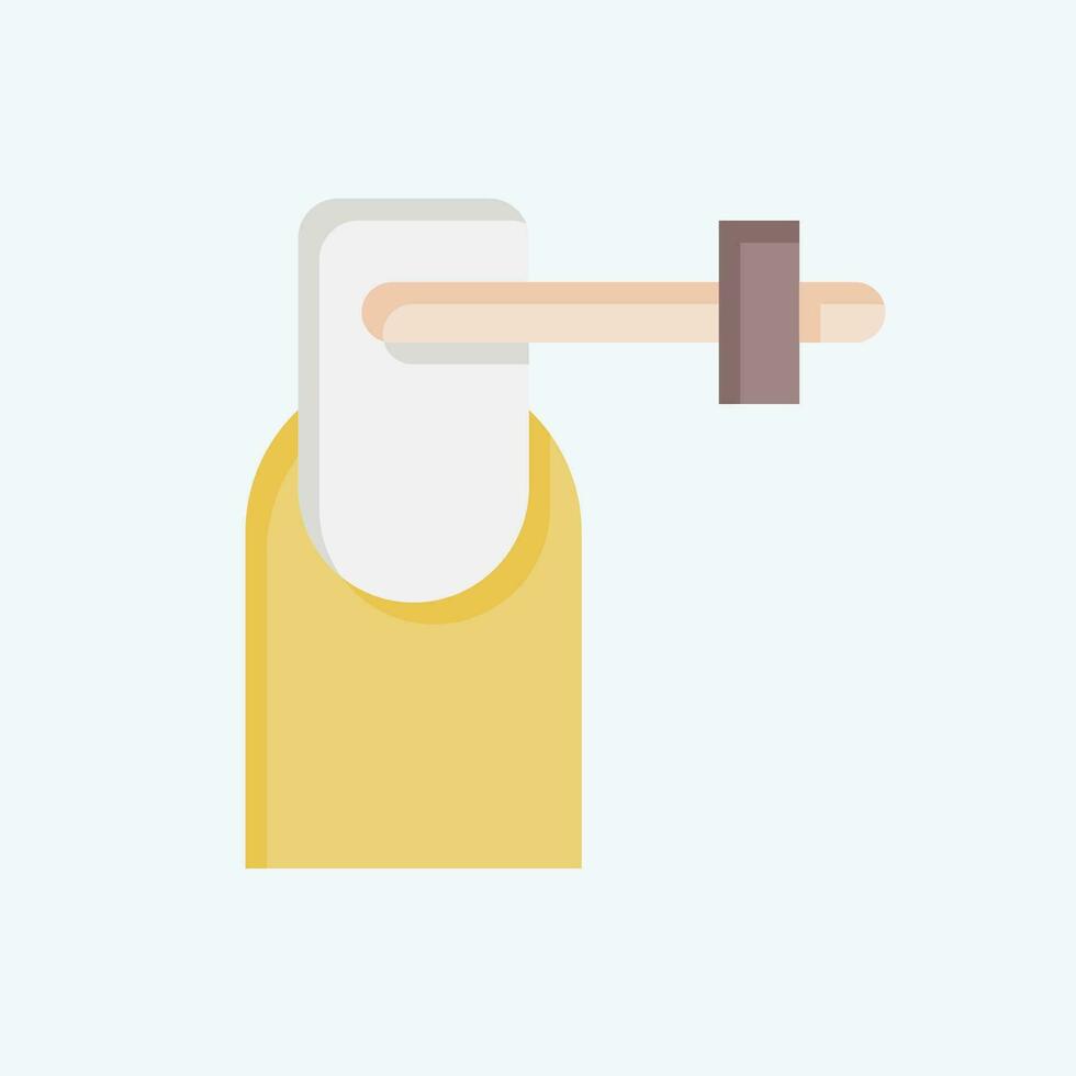 Icon Nail Polish. related to Cosmetic symbol. flat style. simple design editable. simple illustration vector