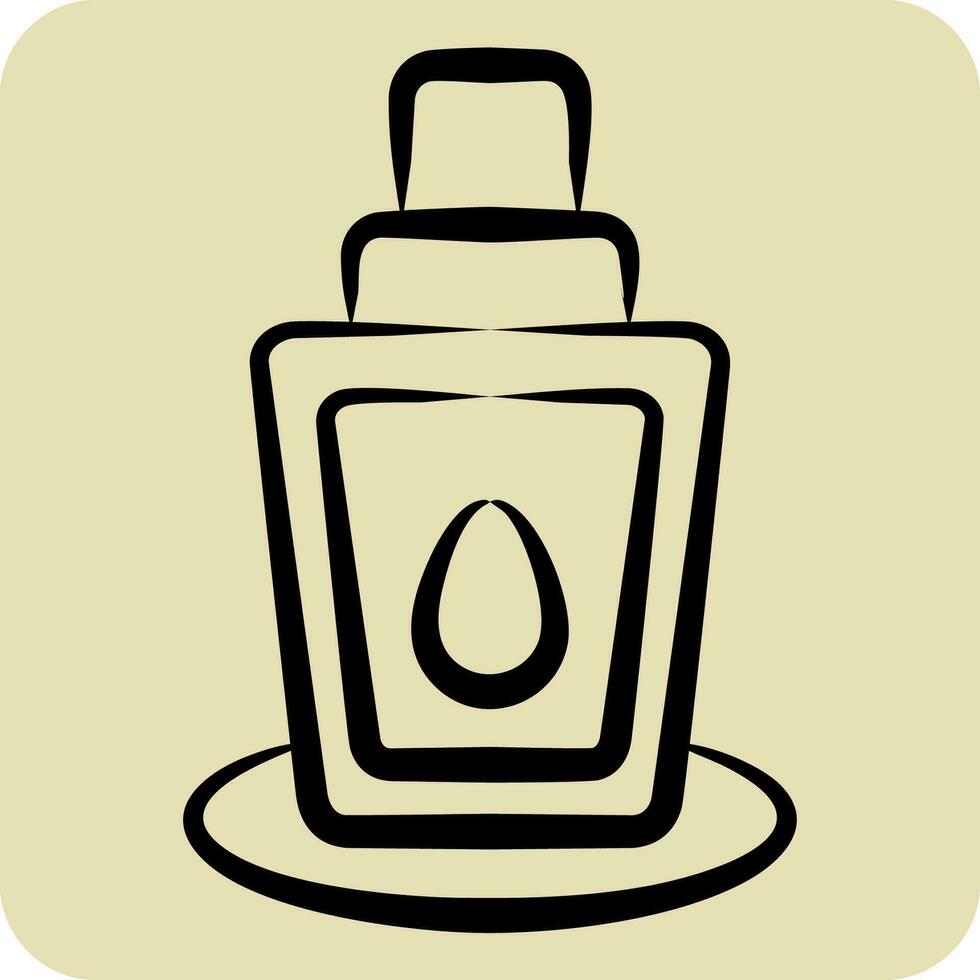 Icon Mineral Spray. related to Cosmetic symbol. hand drawn style. simple design editable. simple illustration vector