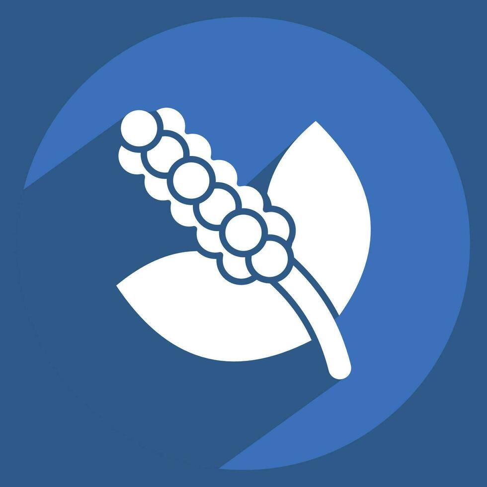 Icon Poisonous. related to Poison symbol. long shadow style. simple design editable. simple illustration vector