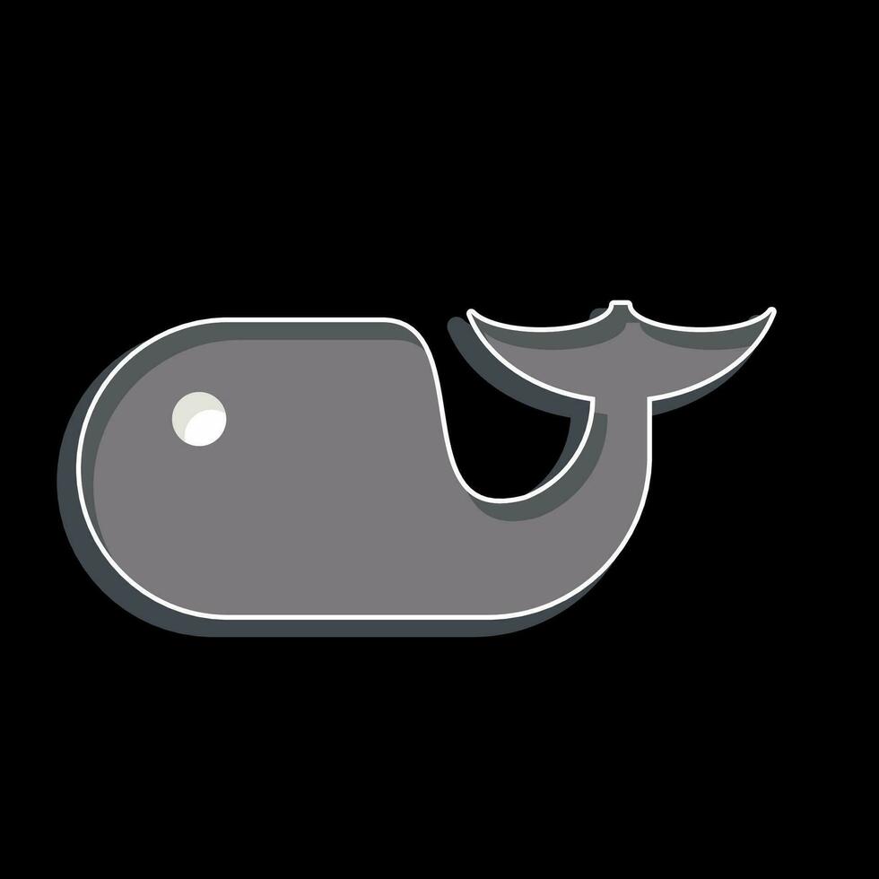 Icon Dolphin. related to Sea symbol. glossy style. simple design editable. simple illustration vector