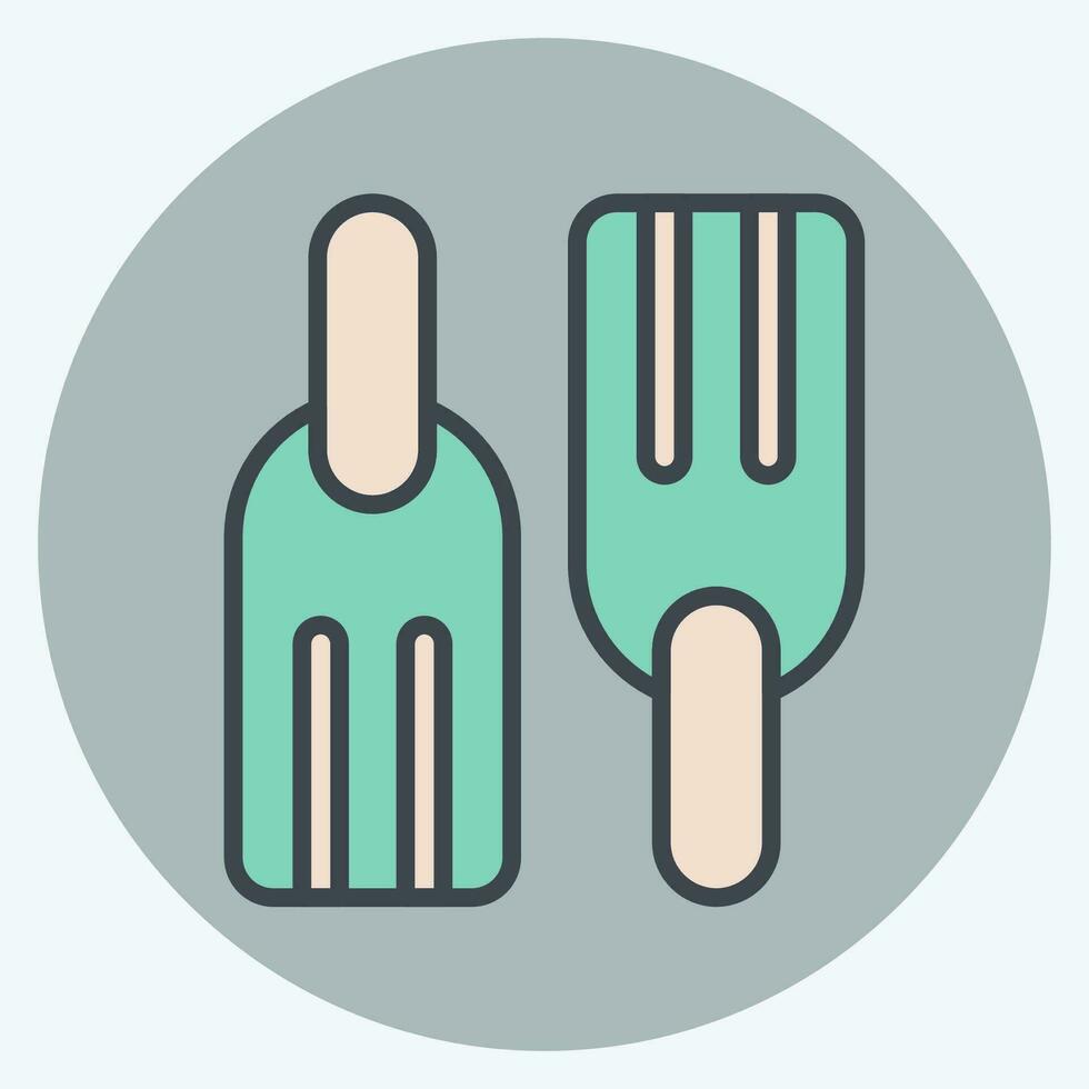 Icon Diving. related to Sea symbol. color mate style. simple design editable. simple illustration vector