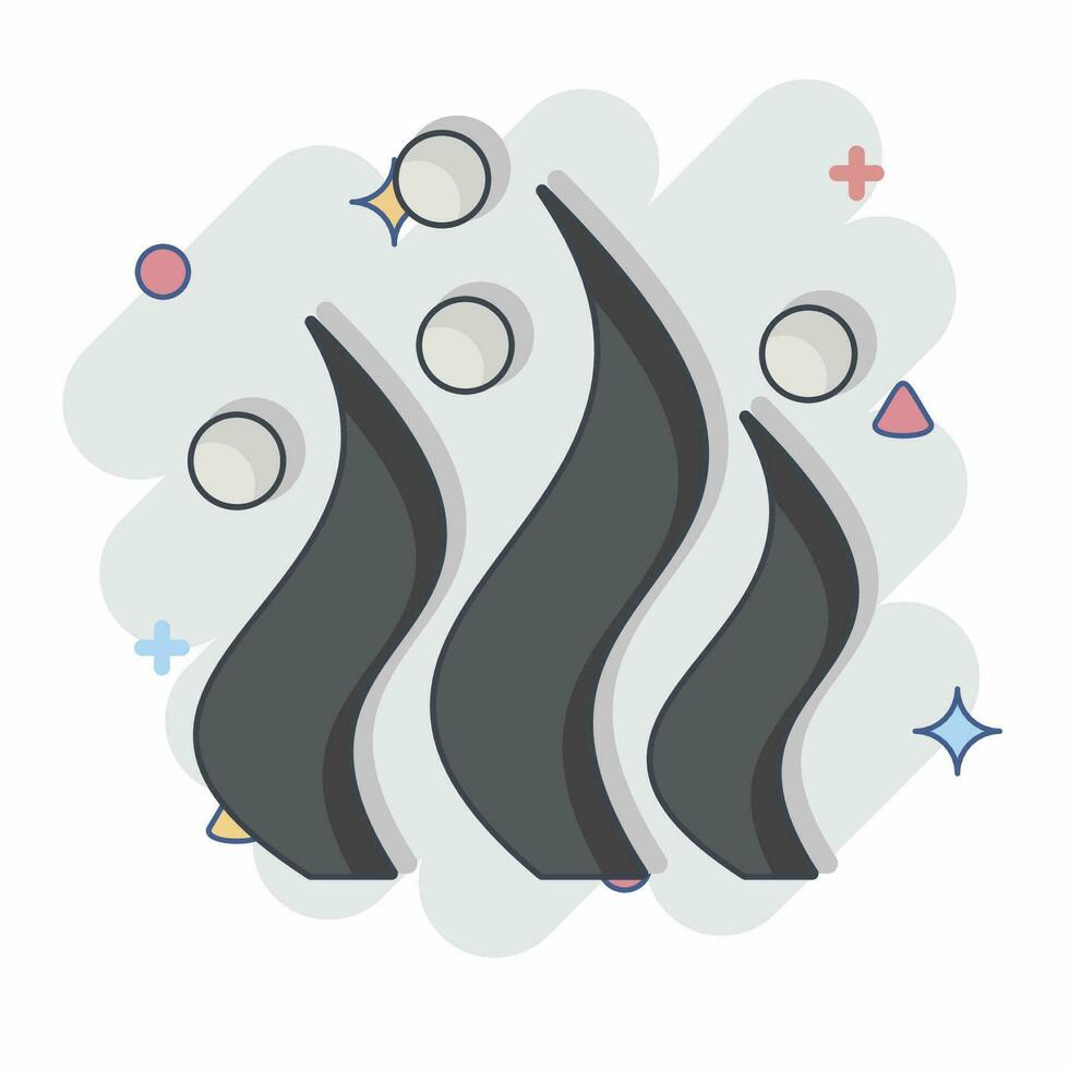 Icon Seaweed. related to Sea symbol. comic style. simple design editable. simple illustration vector