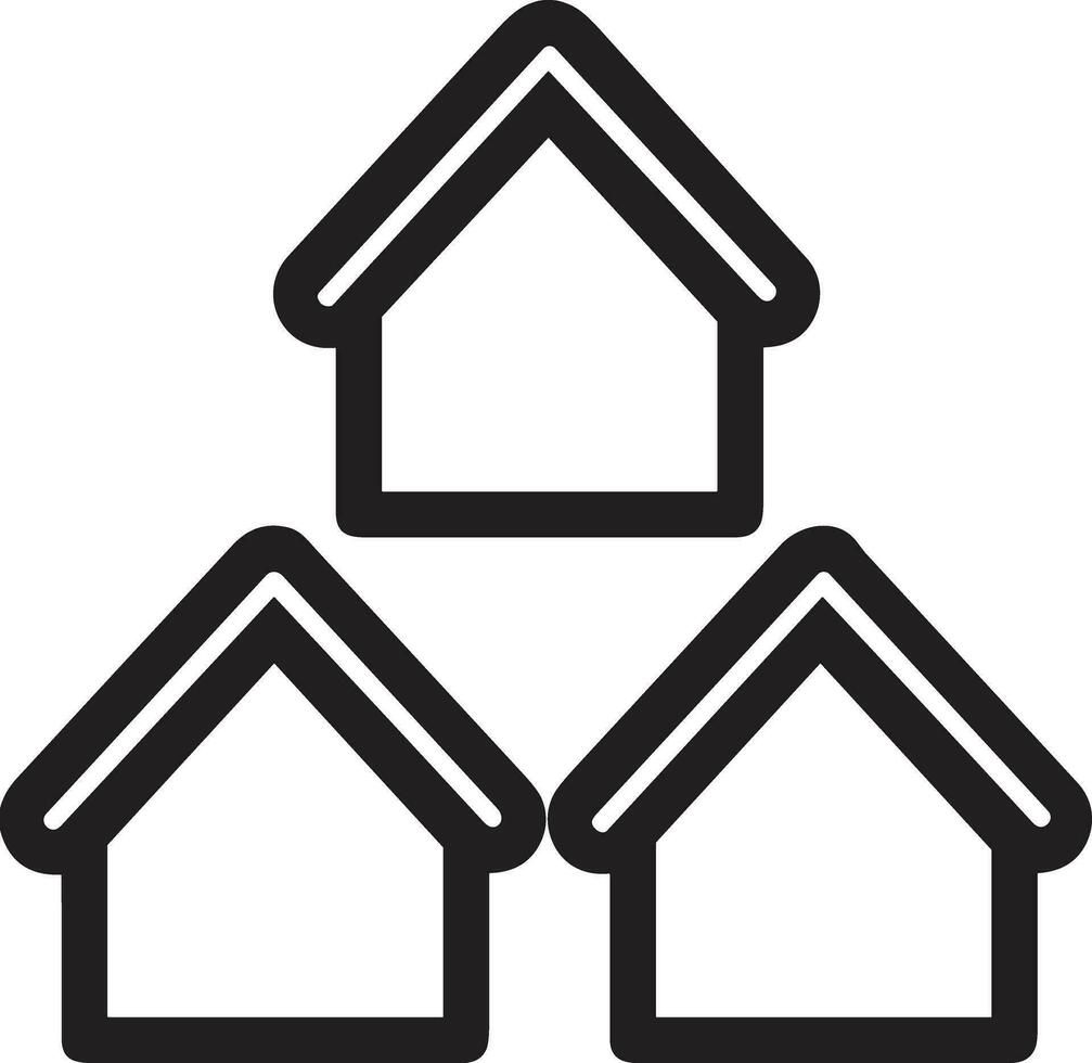 Home outline icon symbol vector image. Illustration of the house real estate graphic property design image