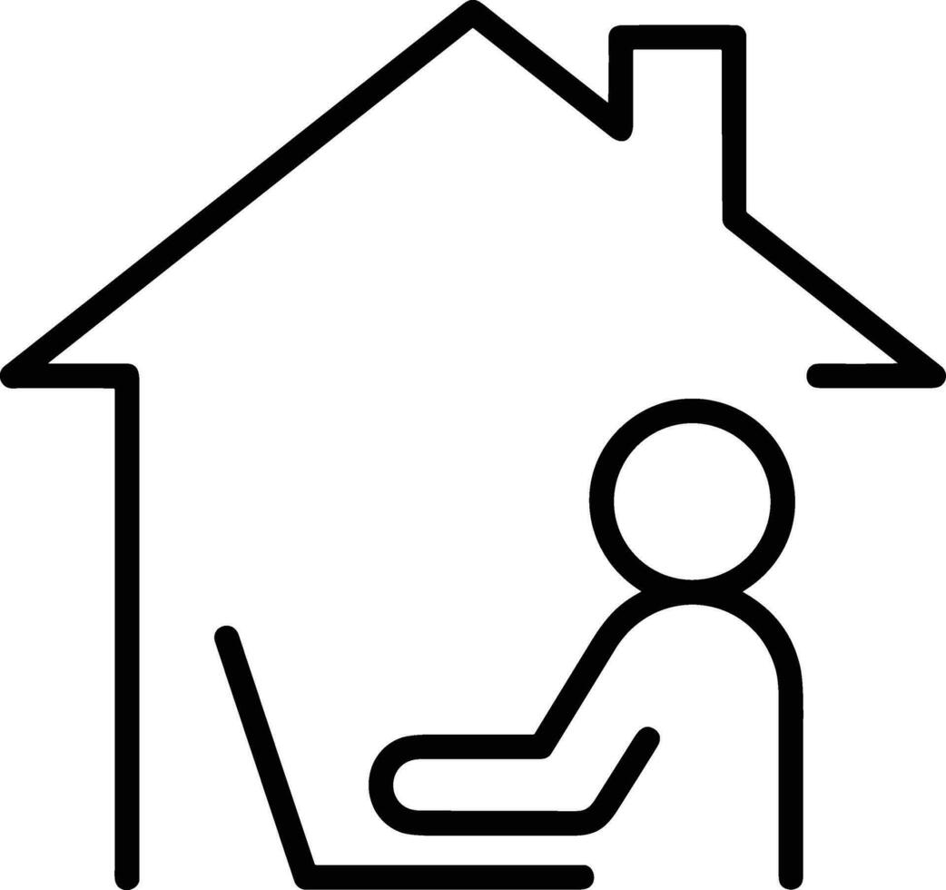 Home outline icon symbol vector image. Illustration of the house real estate graphic property design image