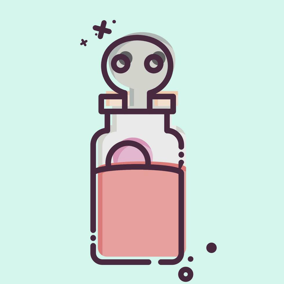 Icon Poison. related to Ninja symbol. MBE style. simple design editable. simple illustration vector