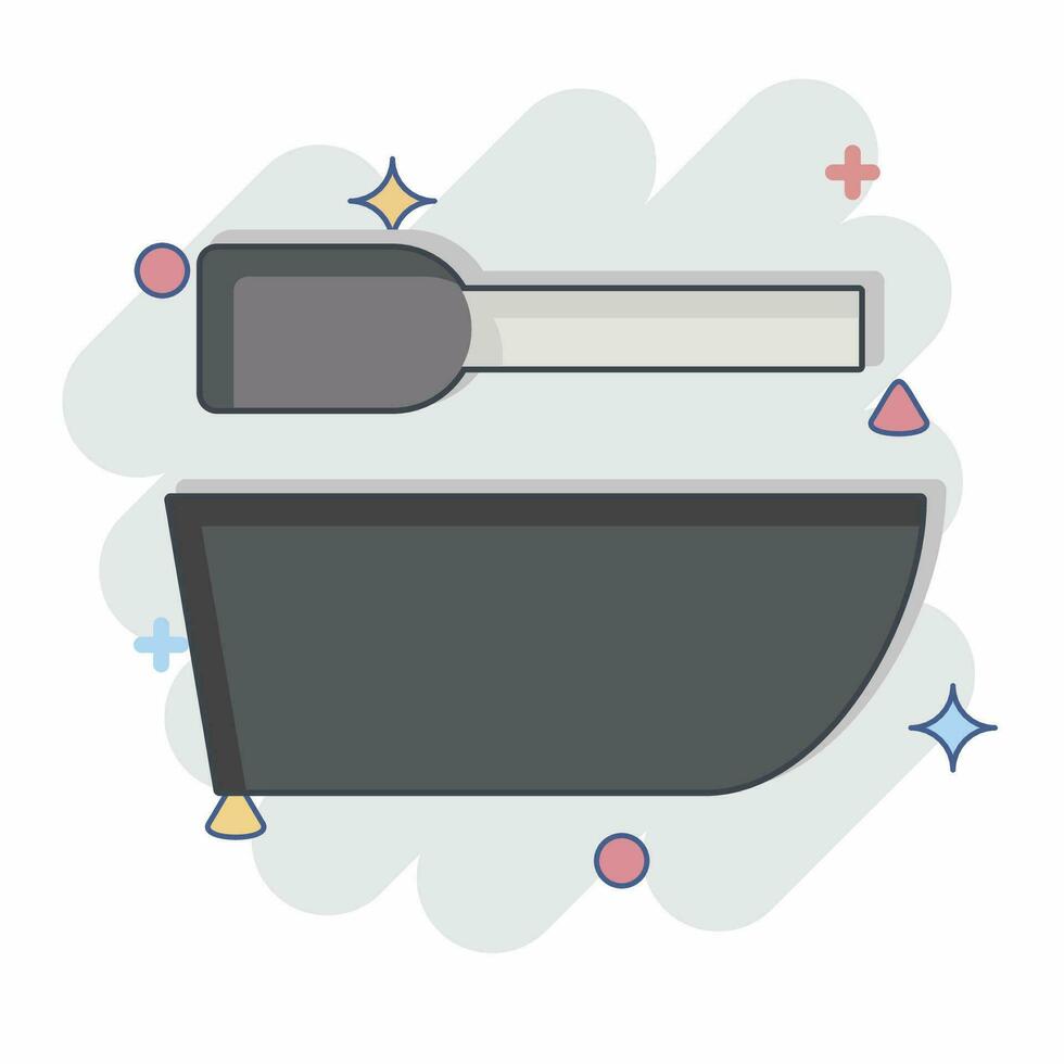 Icon Ship. related to Sea symbol. comic style. simple design editable. simple illustration vector