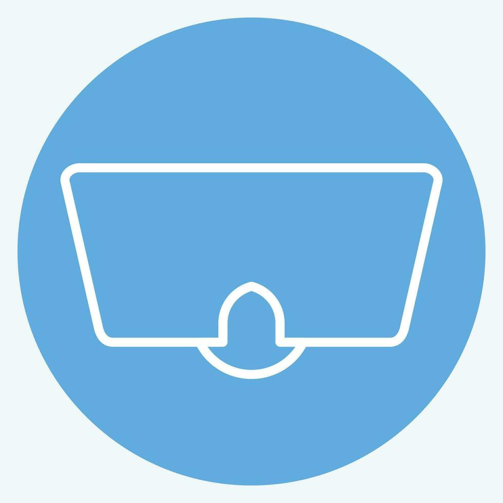 Icon Eye Mask. related to Sea symbol. blue eyes style. simple design editable. simple illustration vector