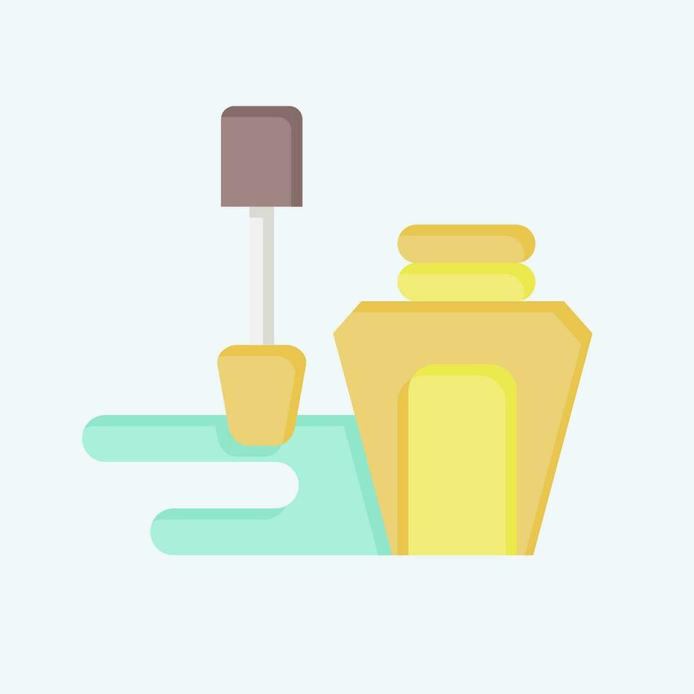 Icon Foundation. related to Cosmetic symbol. flat style. simple design editable. simple illustration vector