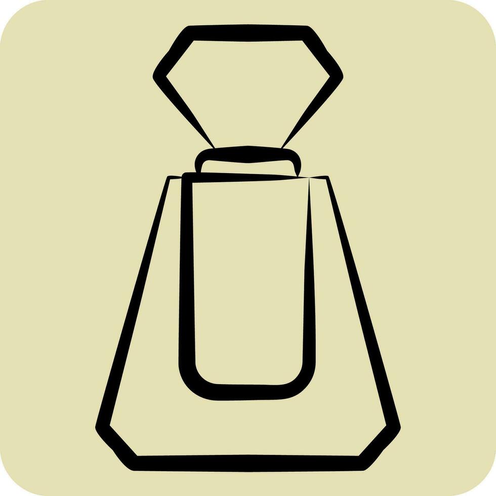 Icon Perfume. related to Cosmetic symbol. hand drawn style. simple design editable. simple illustration vector