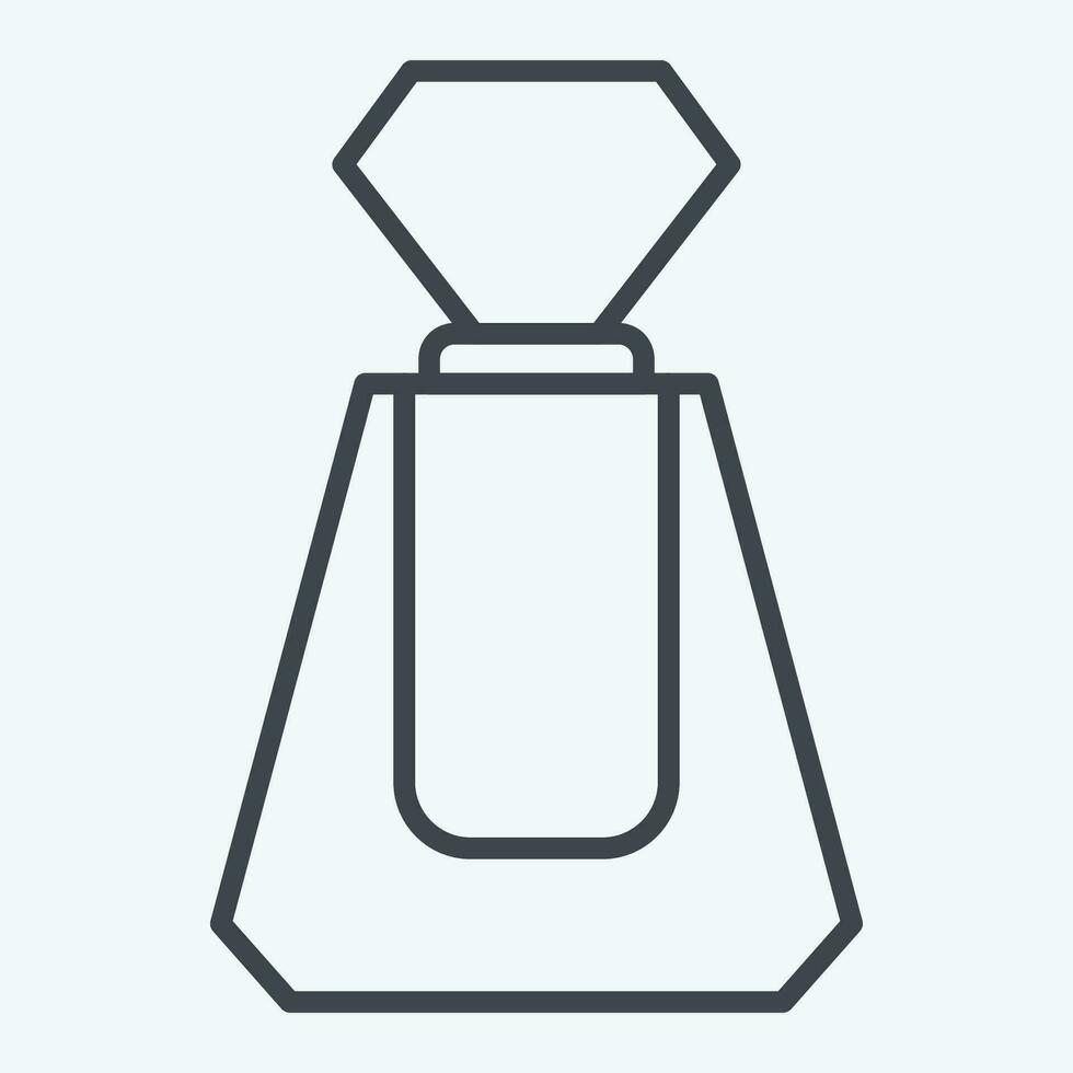 Icon Perfume. related to Cosmetic symbol. line style. simple design editable. simple illustration vector