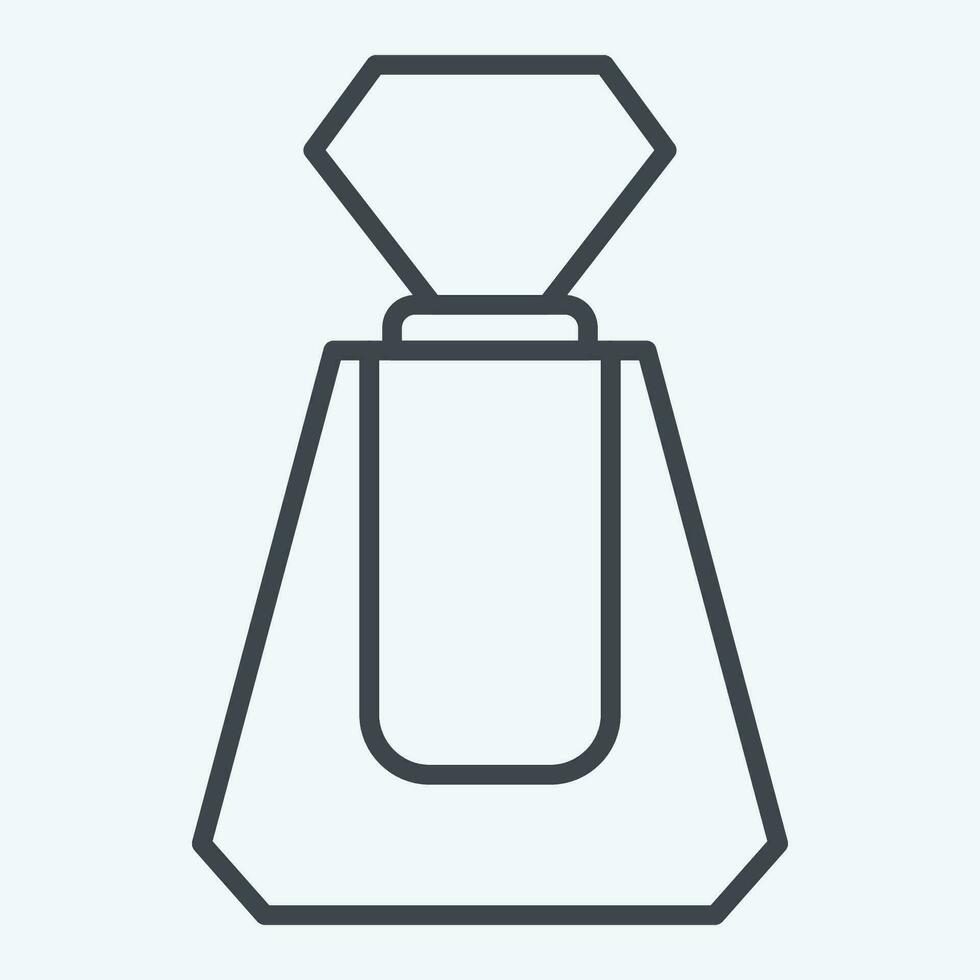 icono perfume. relacionado a cosmético símbolo. línea estilo. sencillo diseño editable. sencillo ilustración vector