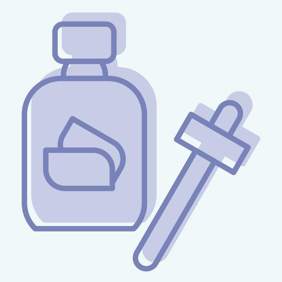 Icon Serum. related to Cosmetic symbol. two tone style. simple design editable. simple illustration vector