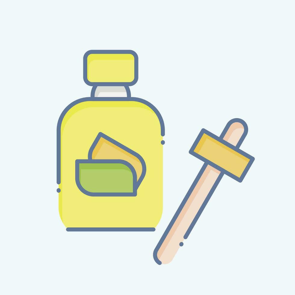 icono suero. relacionado a cosmético símbolo. garabatear estilo. sencillo diseño editable. sencillo ilustración vector