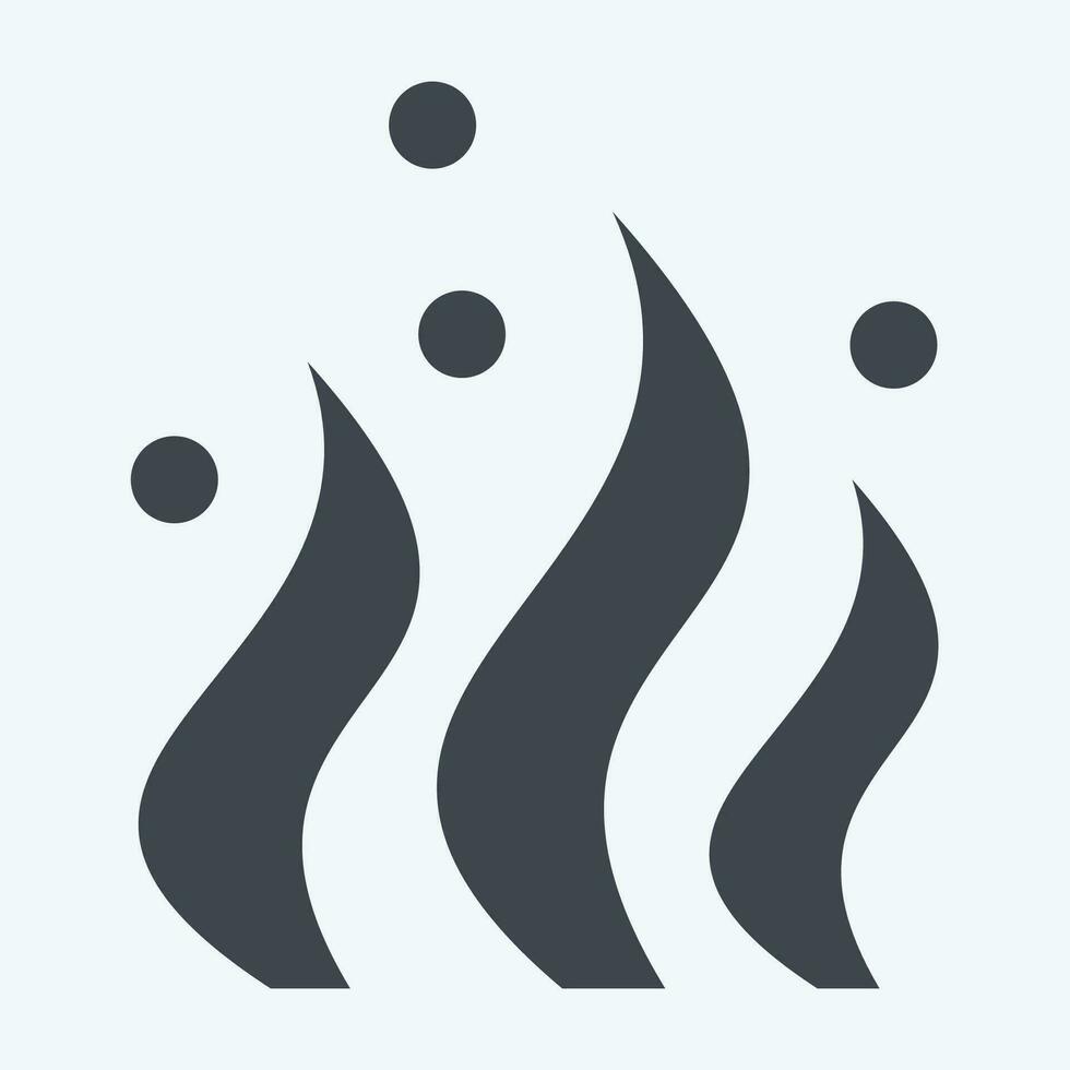 Icon Seaweed. related to Sea symbol. glyph style. simple design editable. simple illustration vector