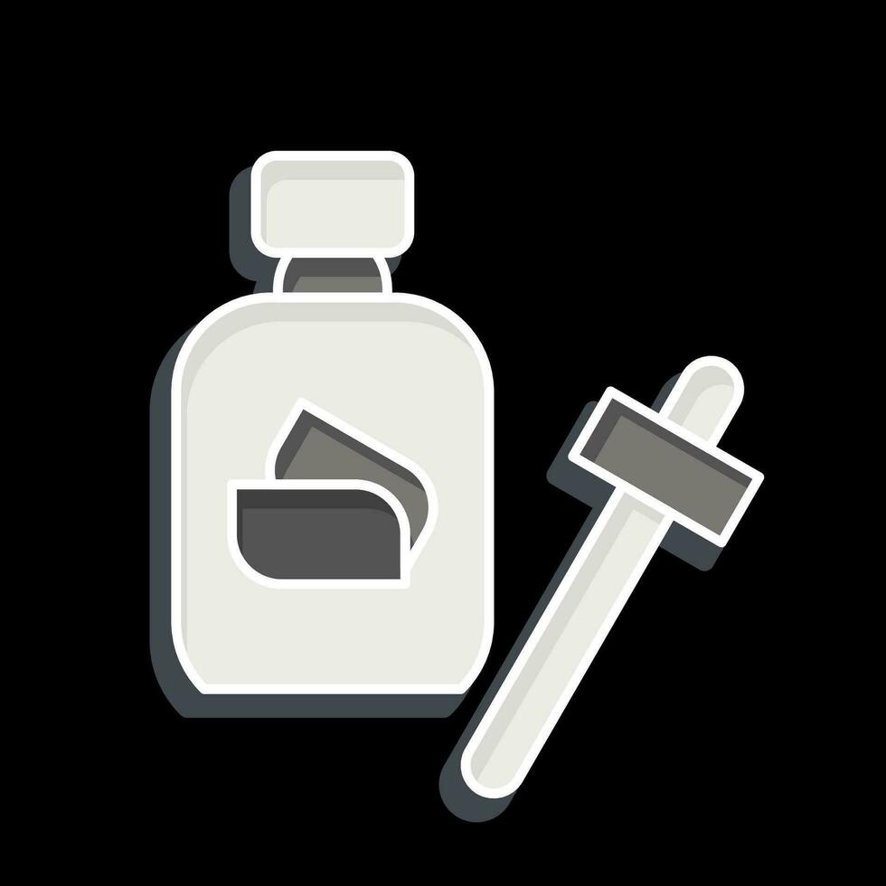 Icon Serum. related to Cosmetic symbol. glossy style. simple design editable. simple illustration vector