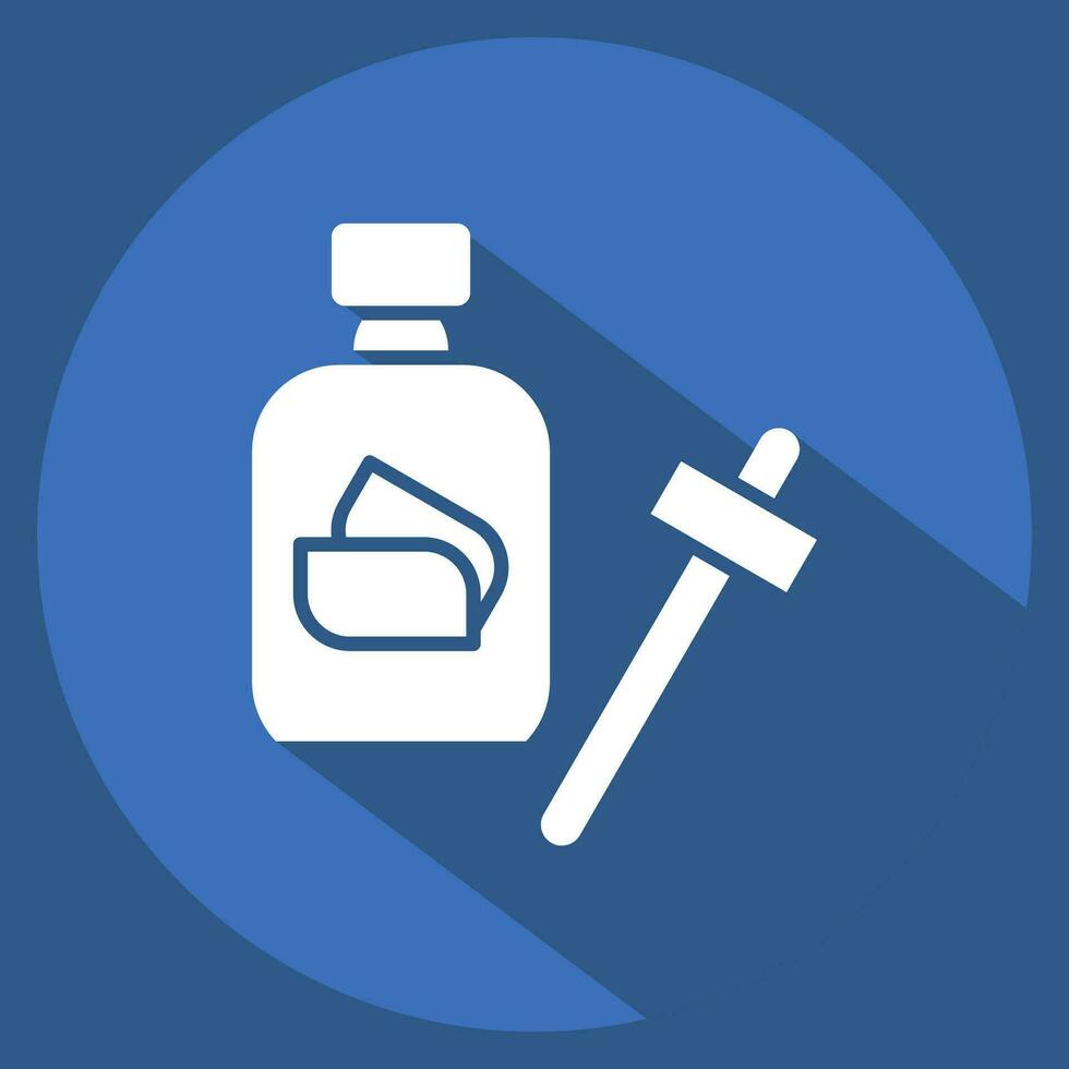 Icon Serum. related to Cosmetic symbol. long shadow style. simple design editable. simple illustration vector