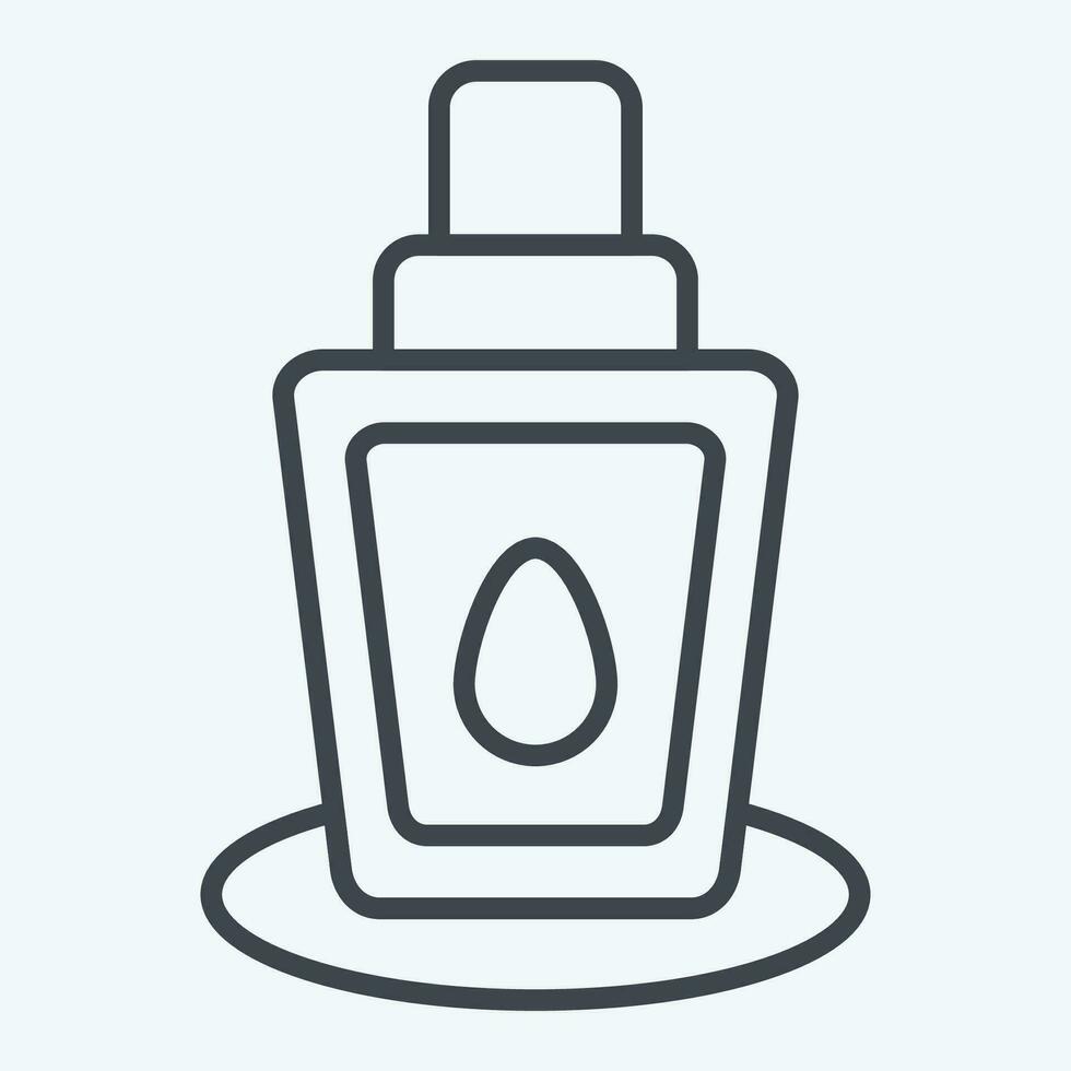 Icon Mineral Spray. related to Cosmetic symbol. line style. simple design editable. simple illustration vector