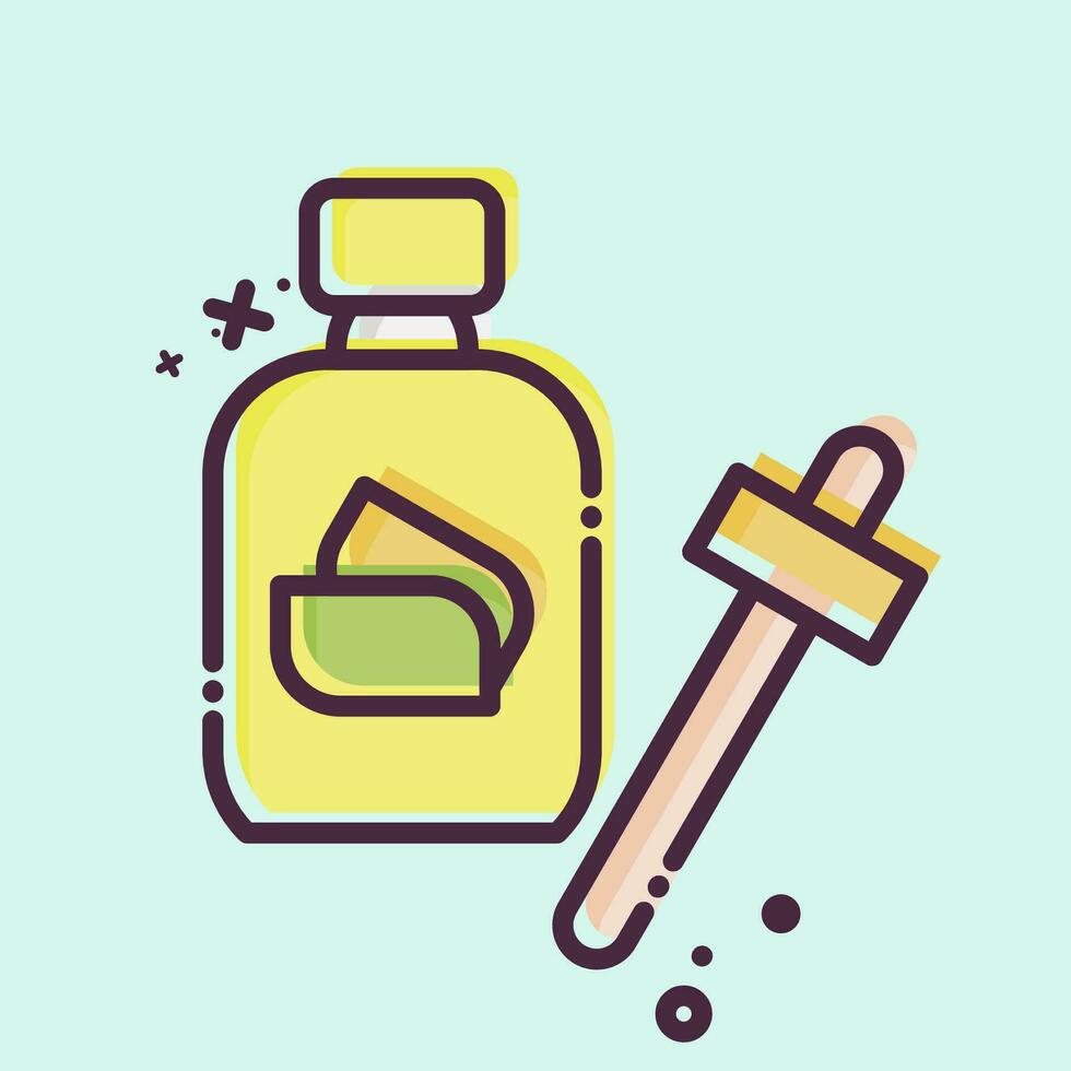 icono suero. relacionado a cosmético símbolo. mbe estilo. sencillo diseño editable. sencillo ilustración vector