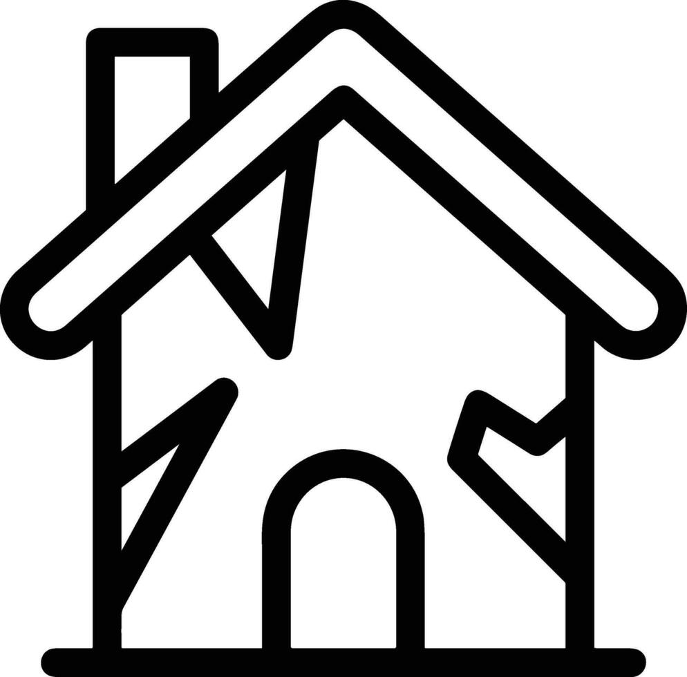 Home outline icon symbol vector image. Illustration of the house real estate graphic property design image