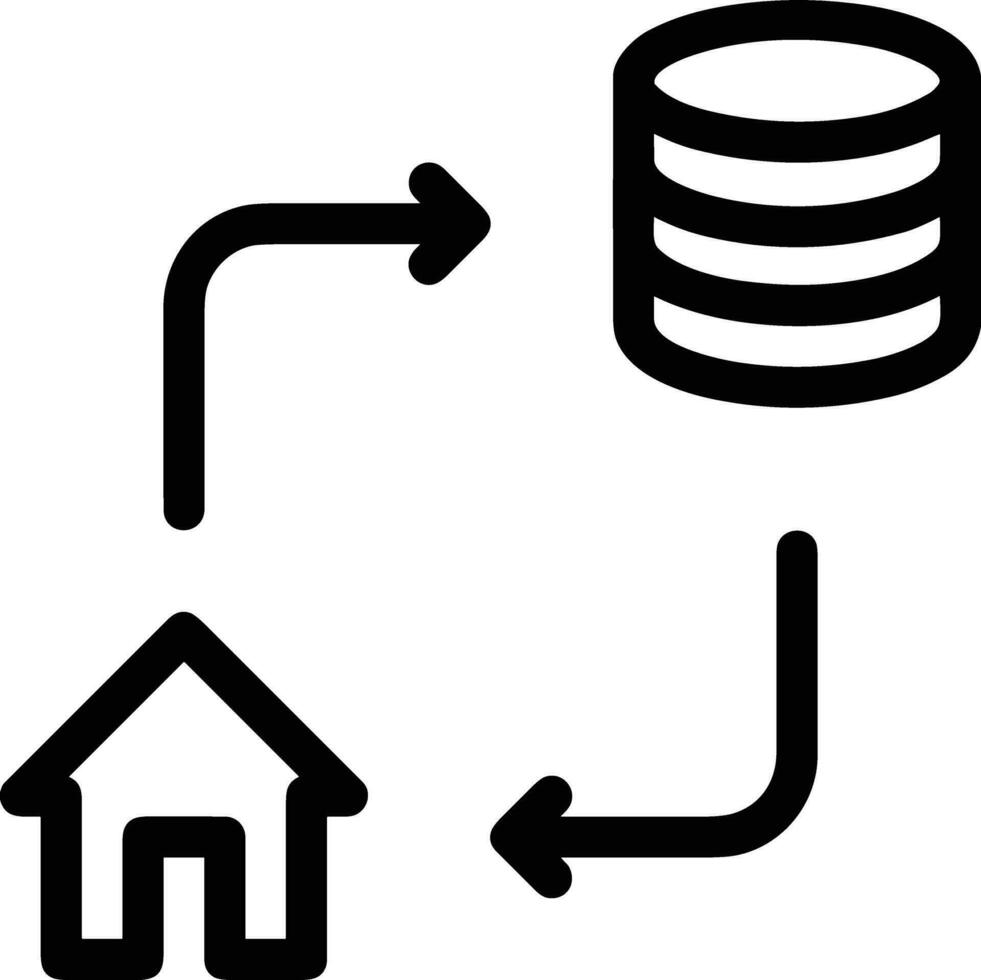 Home outline icon symbol vector image. Illustration of the house real estate graphic property design image