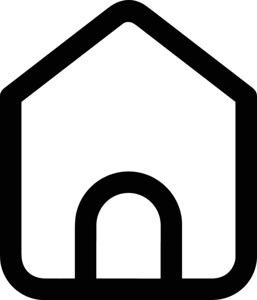 Home outline icon symbol vector image. Illustration of the house real estate graphic property design image