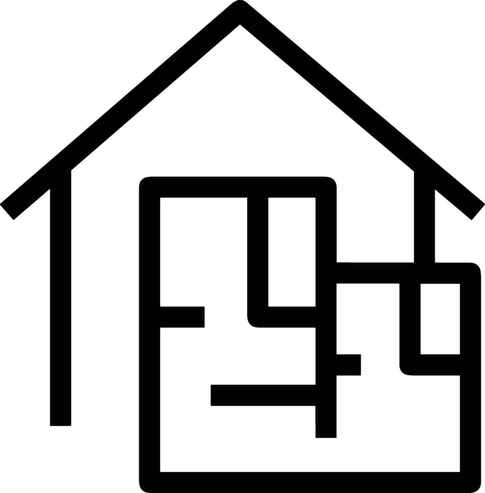 Home outline icon symbol vector image. Illustration of the house real estate graphic property design image