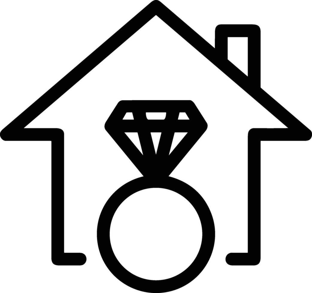 Home outline icon symbol vector image. Illustration of the house real estate graphic property design image