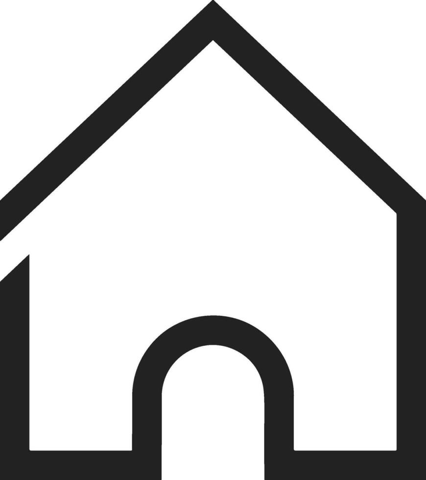 Home outline icon symbol vector image. Illustration of the house real estate graphic property design image