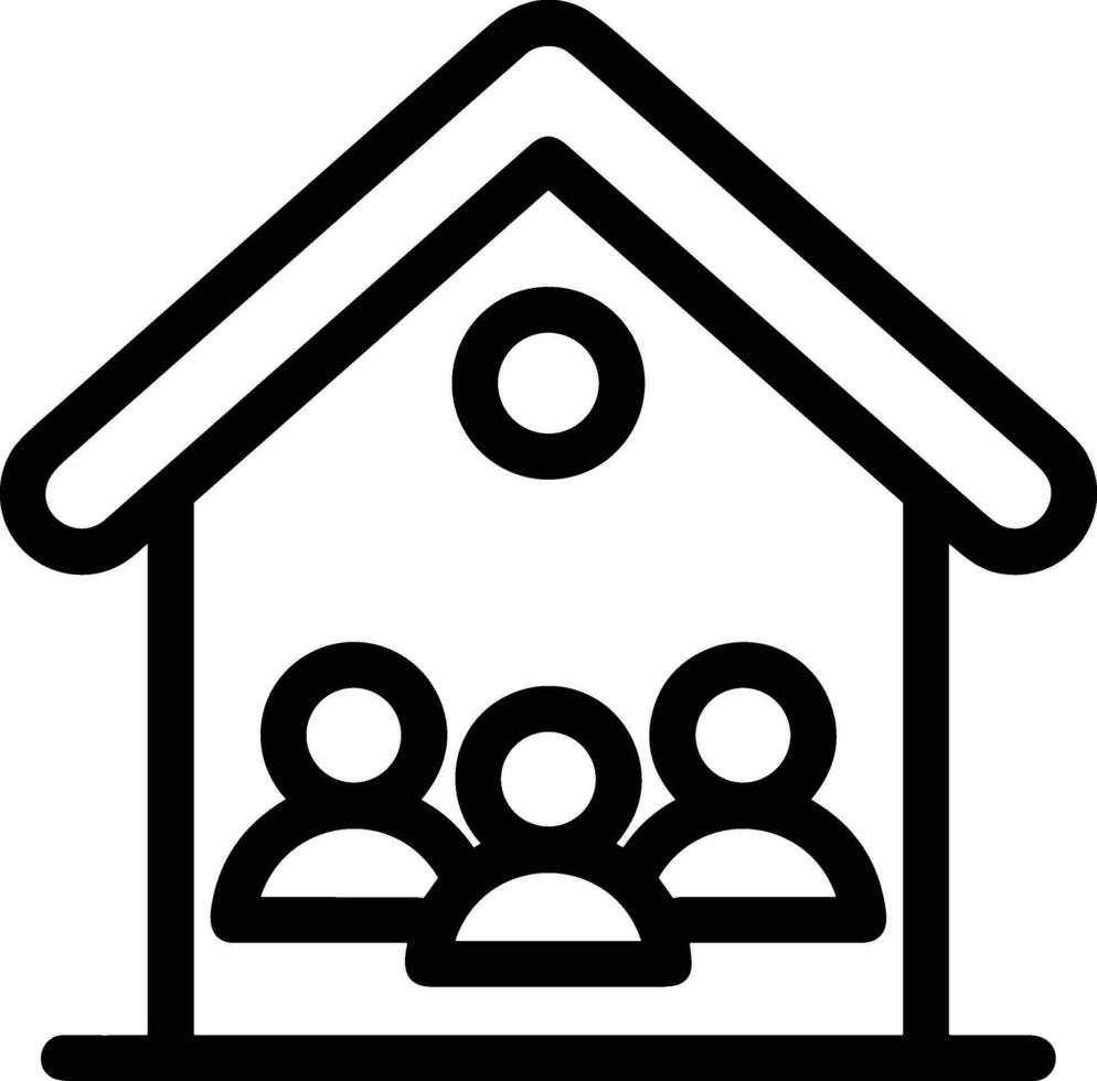 Home outline icon symbol vector image. Illustration of the house real estate graphic property design image