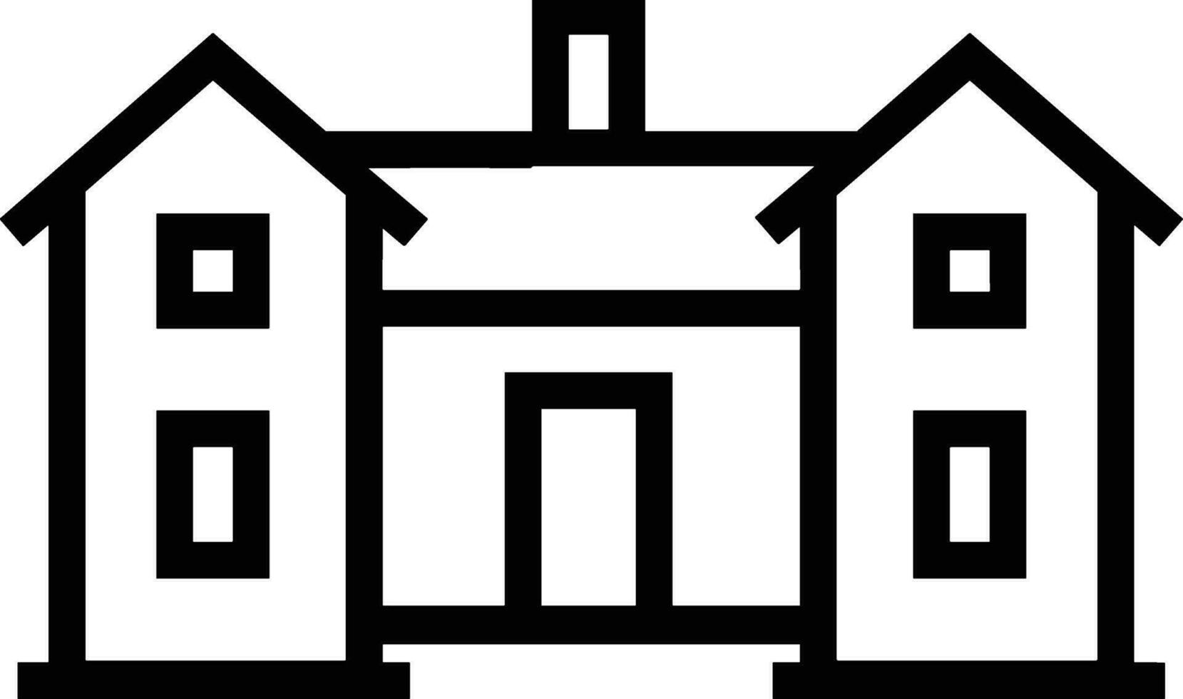 Home outline icon symbol vector image. Illustration of the house real estate graphic property design image