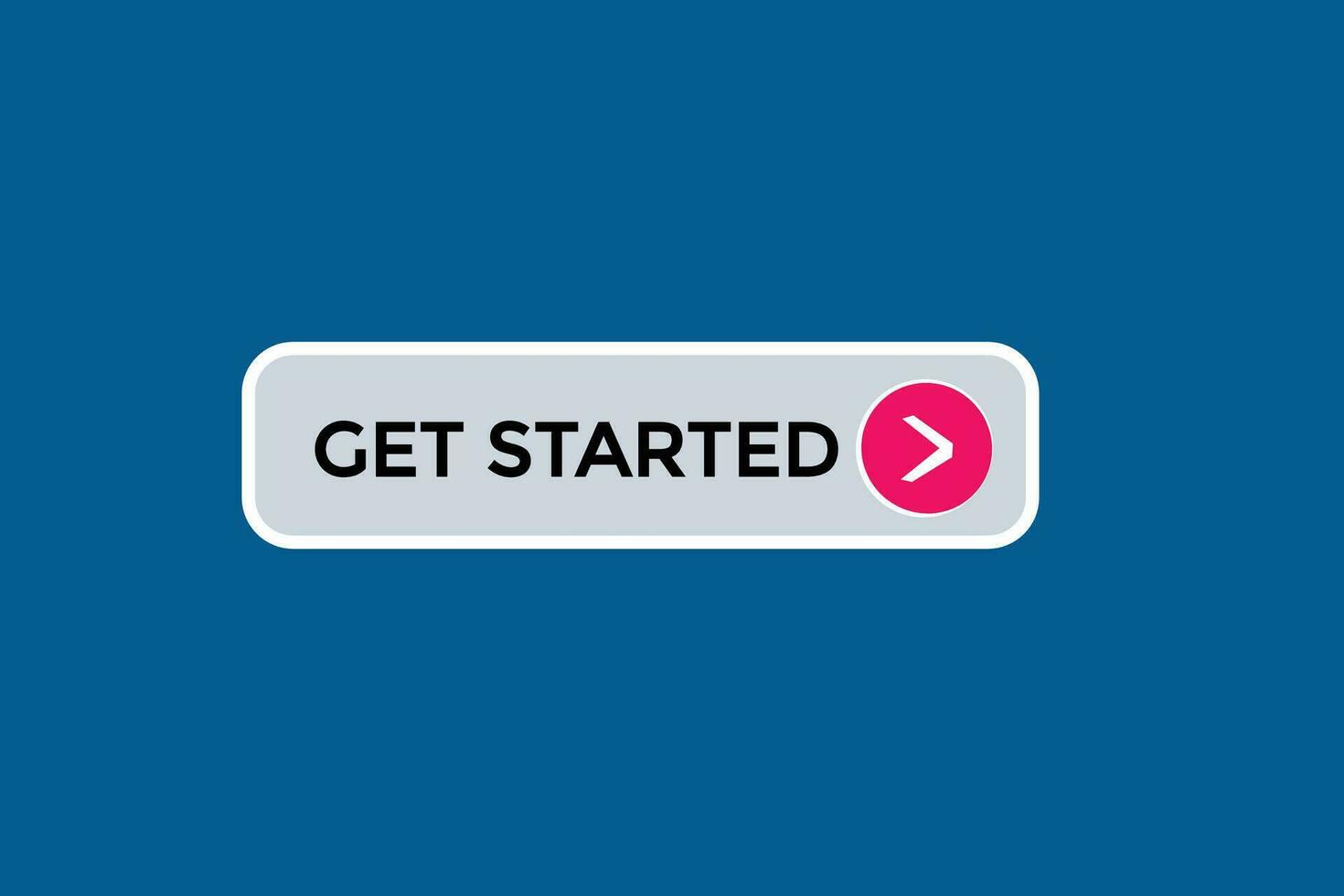 new get started website, click button, level, sign, speech, bubble  banner, vector