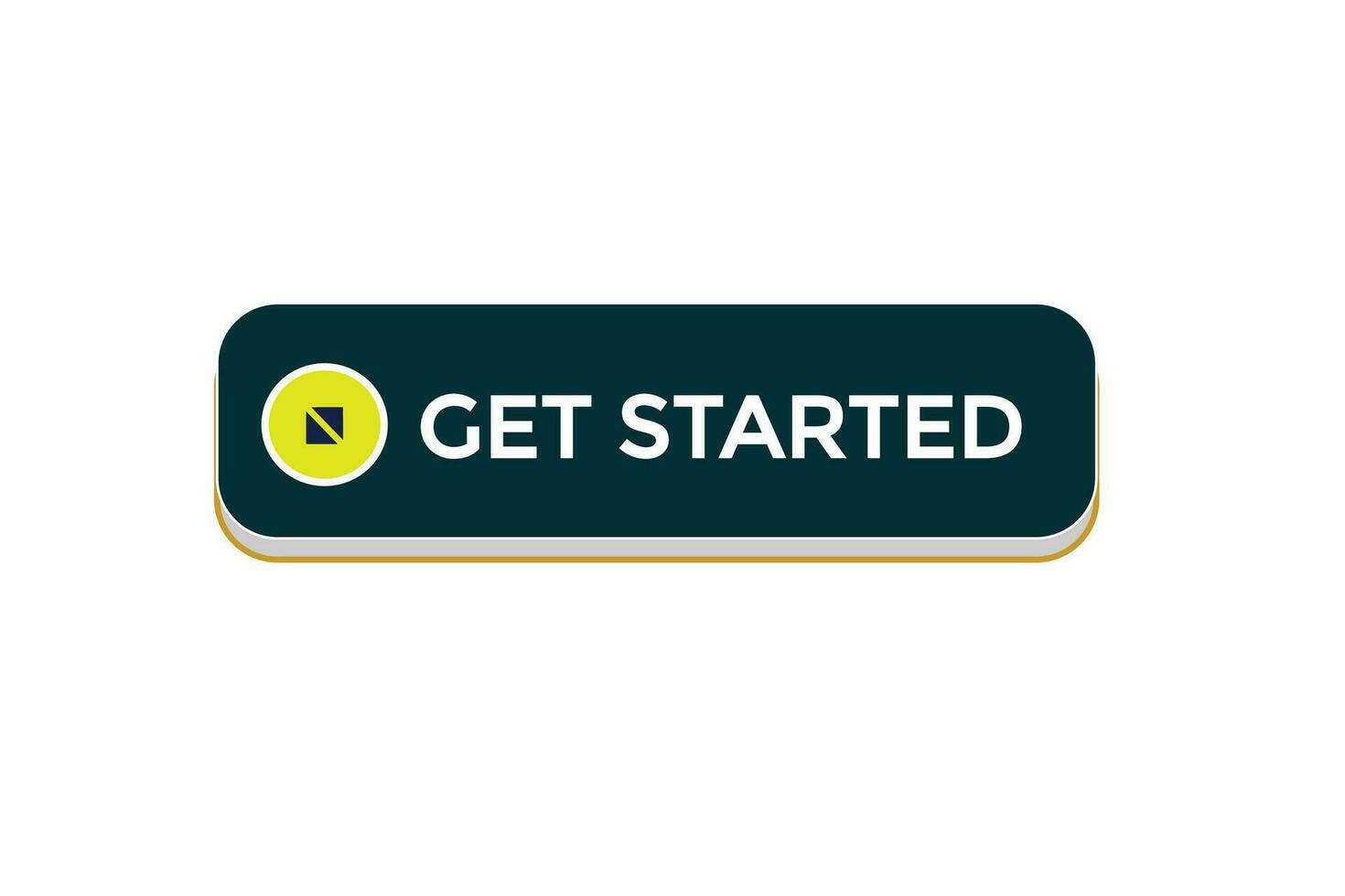 new get started website, click button, level, sign, speech, bubble  banner, vector