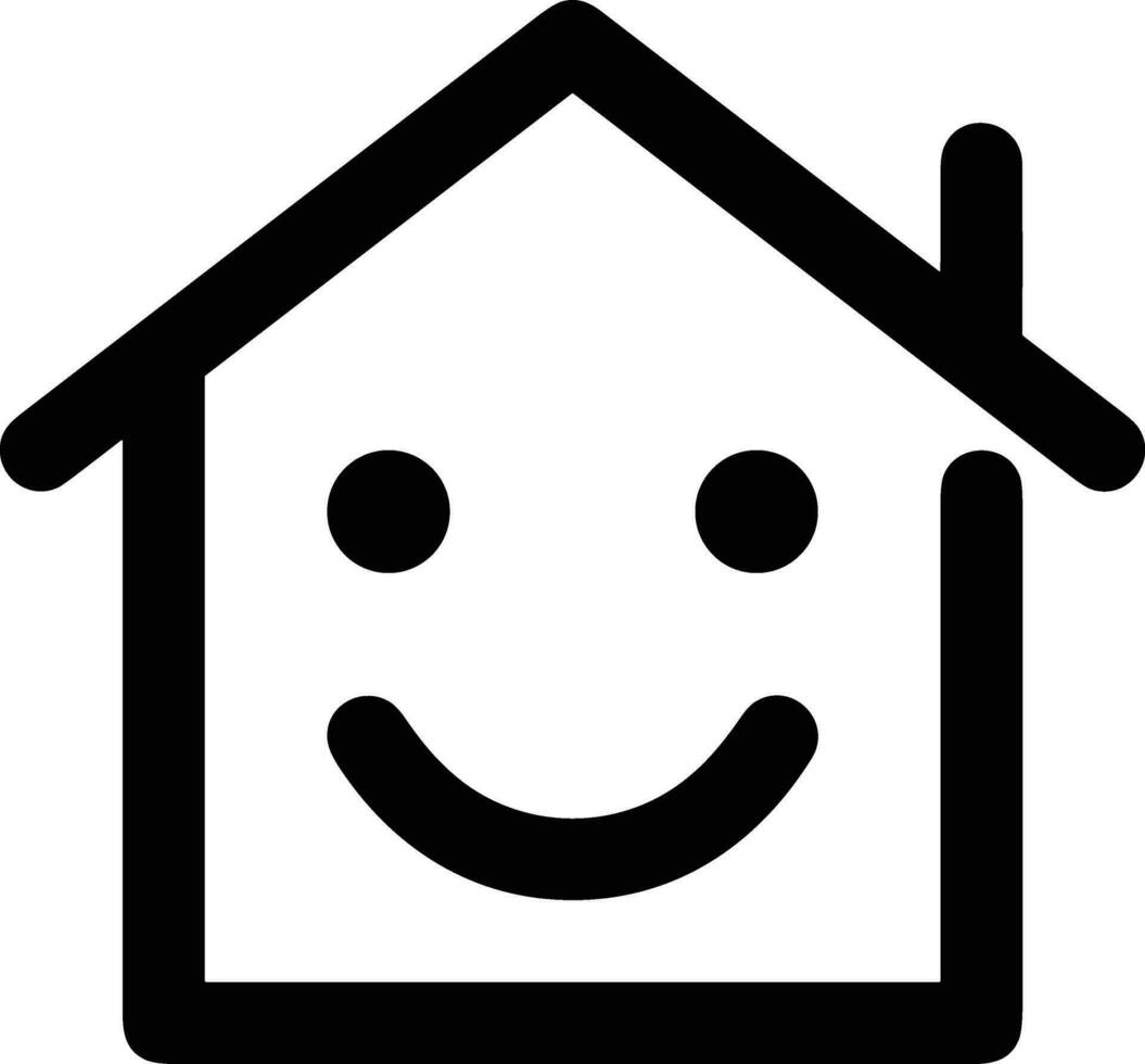 Home outline icon symbol vector image. Illustration of the house real estate graphic property design image