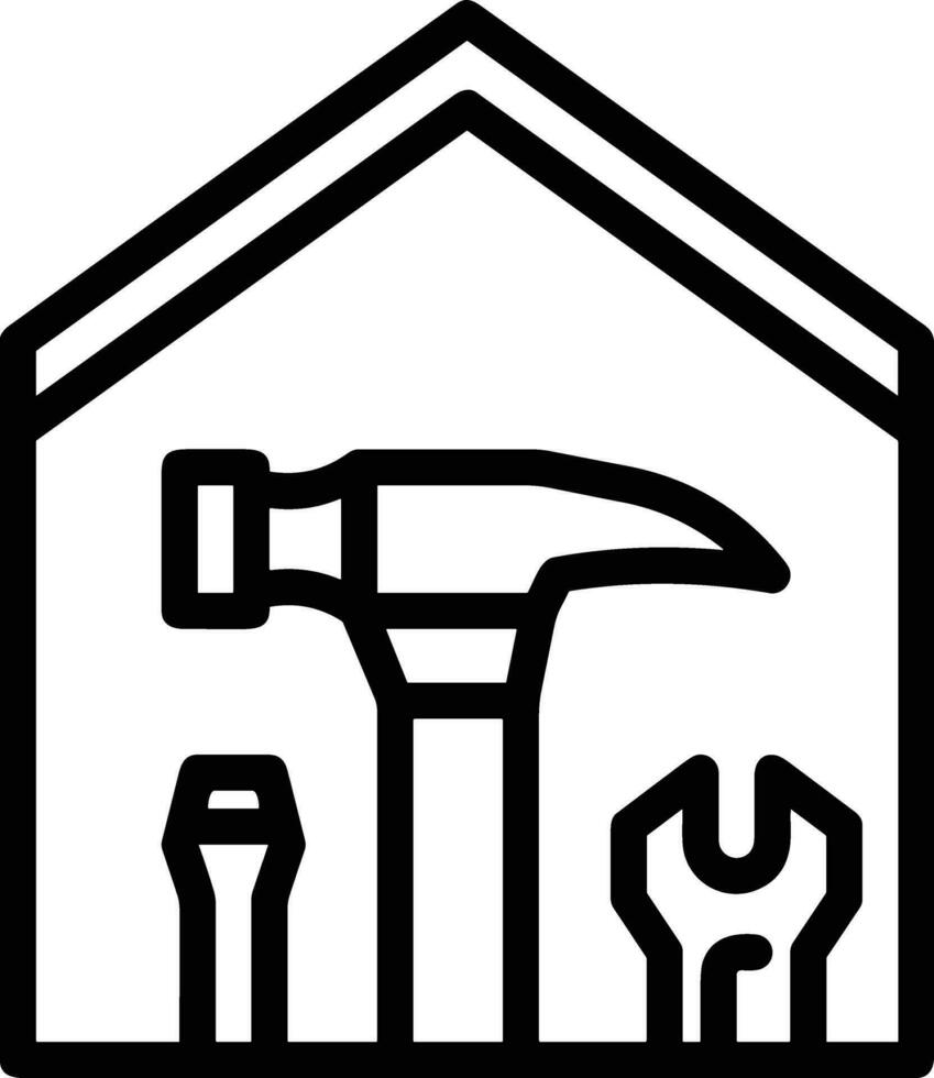 Home outline icon symbol vector image. Illustration of the house real estate graphic property design image